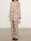 Mutedance 25 Autumn/Winter Elastic Waist Drawstring Loose Casual Pants Flower Dye MD-MD25FW80-khaki (MD25FW77)